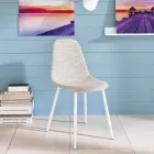 Cassidy moderner Design similacrattan Küchenstuhl, 4 Stück Viadurini