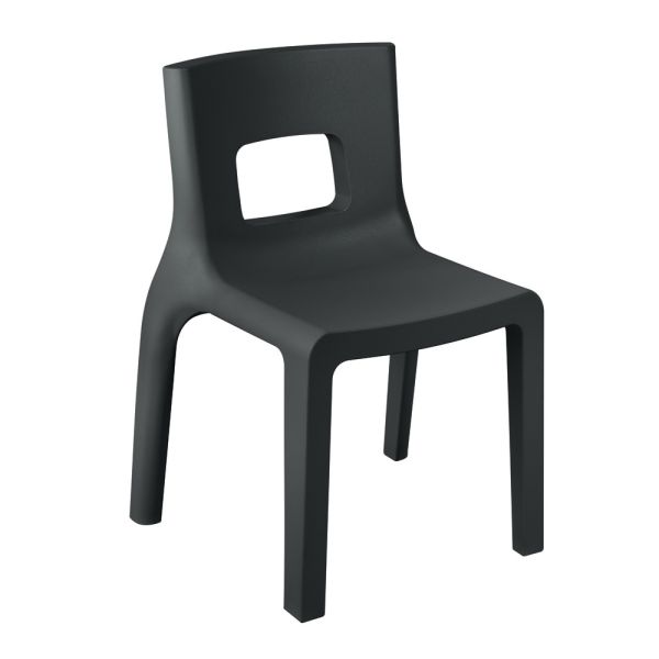 Stapelbarer küchenstuhl aus polyethylen made in italy 2 stück - alassio