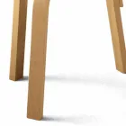 Küchenstuhl aus natürlichem gebogenem Buchenholz Made in Italy - Cassiopea Viadurini