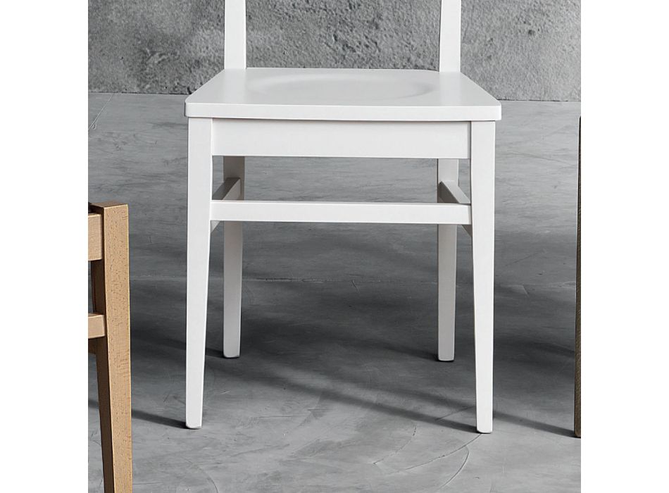 Küchenstuhl aus massivem Buchenholz Design Made in Italy - Davina Viadurini
