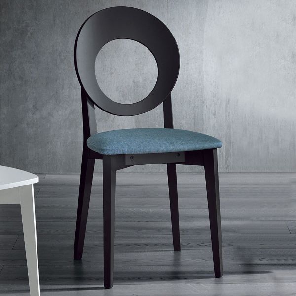 Küchenstuhl aus holz und stoff modernes design made in italy - marrine