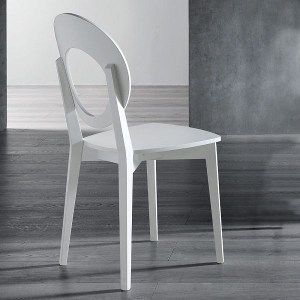 Italienischer design-küchenstuhl aus massivem buchenholz - marrine