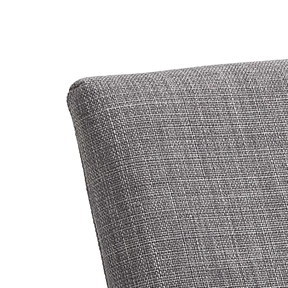 Küchenstuhl aus grauem Stoff mit Metallgestell 2 Stück - Shutter Viadurini