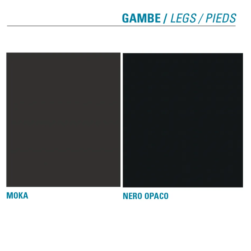 Küchenstuhl gepolstert mit Mikrofaser Made in Italy, 2 Stück - Rebecca Viadurini