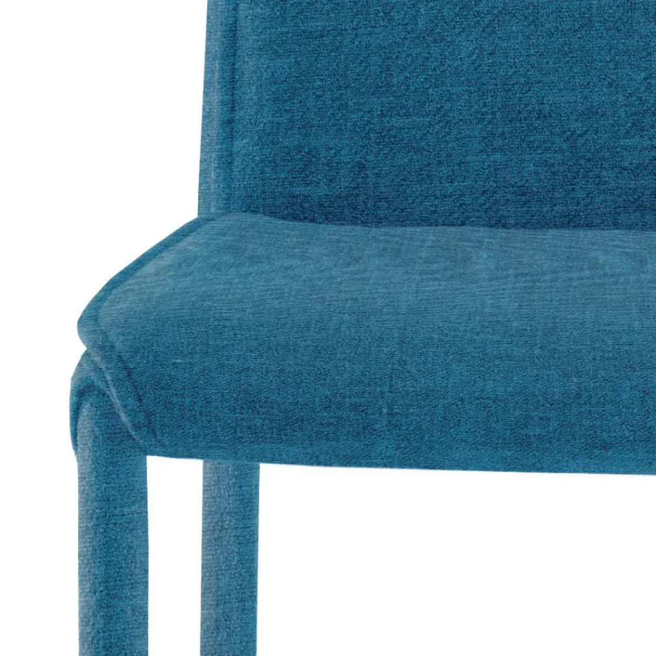 Küchenstuhl mit Stoffbezug, hergestellt in Italien, 4 Stück – Monnalisa Viadurini