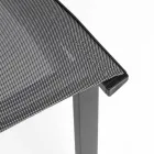 Stapelbarer Outdoor-Stuhl aus Aluminium und Textilene, Homemotion 4 Stück - Serge Viadurini