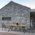 Stapelbarer Outdoor-Stuhl aus lackiertem Aluminium, Homemotion, 4 Stück – Vicki Viadurini