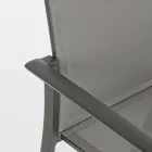 Stapelbarer Outdoor-Stuhl aus lackiertem Aluminium, Homemotion, 4 Stück – Vicki Viadurini