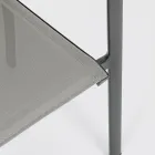 Stapelbarer Outdoor-Stuhl aus lackiertem Aluminium, Homemotion, 4 Stück - Vicki Viadurini