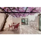 Stapelbarer Metallstuhl im Freien Hergestellt in Italien, 4 Stück - Prunella Viadurini