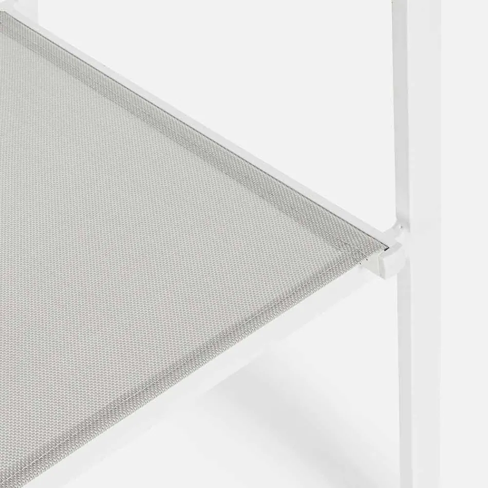 Stapelbarer Outdoor-Stuhl aus Textilene Homemotion, 6-teilig - Narcissa Viadurini