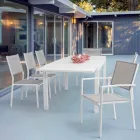 Stapelbarer Outdoor-Stuhl aus Textilene Homemotion, 6-teilig - Narcissa Viadurini