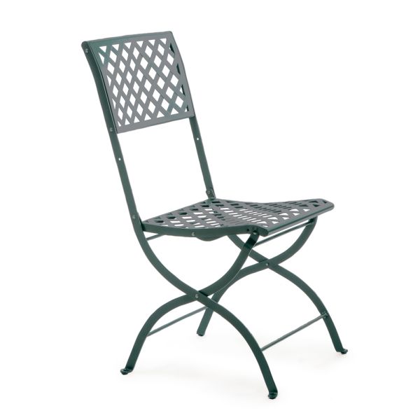 Klappbarer outdoor-stuhl aus verzinktem stahl made in italy 2 stück - selvaggia