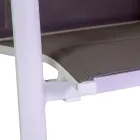 Outdoor-Stuhl aus Aluminium mit doppelschichtigem Textilene - Excursion Viadurini