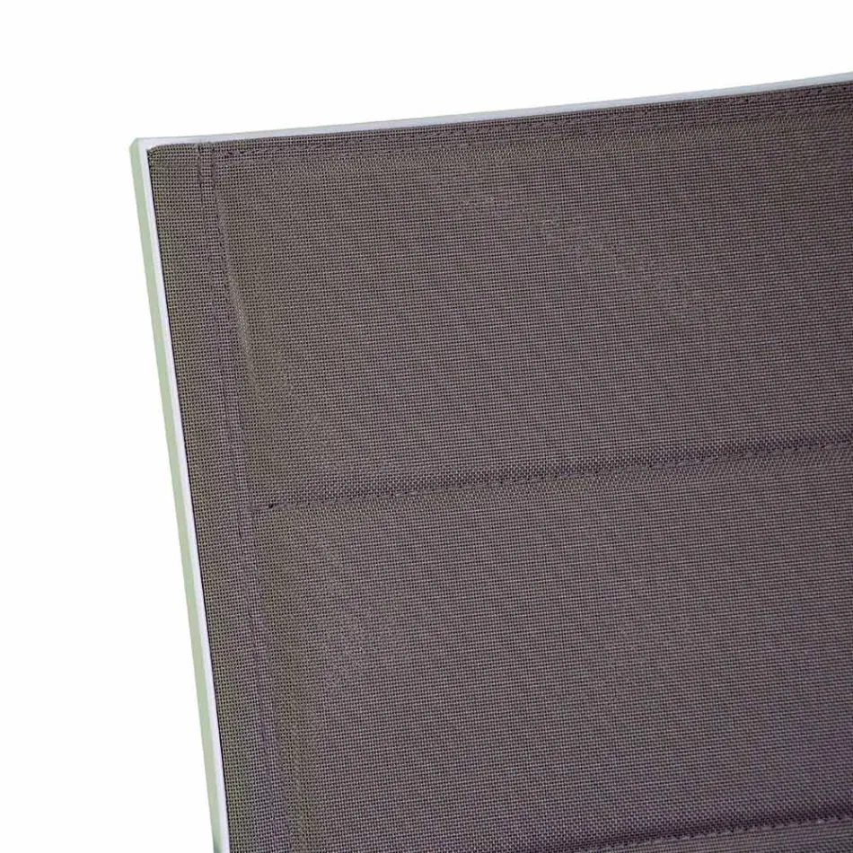 Outdoor-Stuhl aus Aluminium mit doppelschichtigem Textilene - Excursion Viadurini