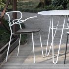 Outdoor-Stuhl aus Metall und Polyurethan, hergestellt in Italien, 2 Stück – Trosa Viadurini