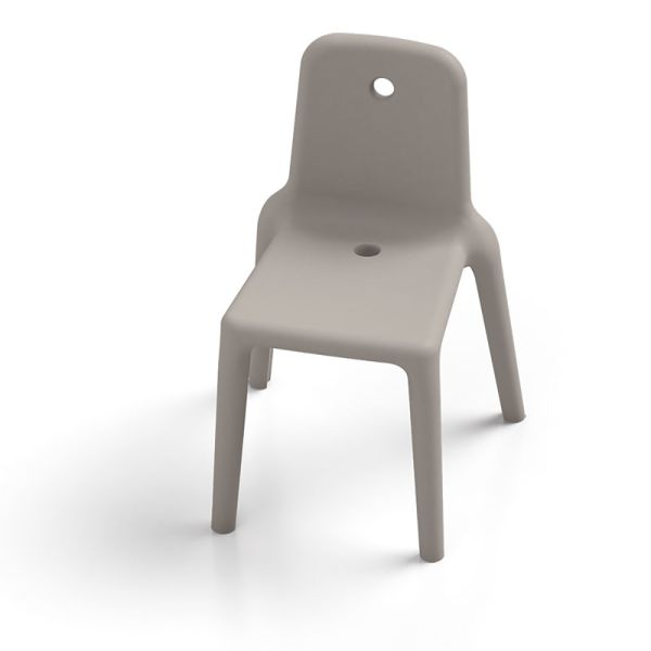 Outdoor-stuhl aus polyethylen 7 farben made in italy 2 stück - ronnie