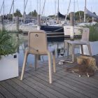 Outdoor-Stuhl aus Polyethylen 7 Farben Made in Italy 2 Stück - Ronnie Viadurini