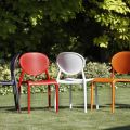 Outdoor-Stuhl aus verstärktem Technopolymer Made in Italy 6 Stück - Mafalda