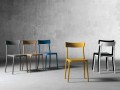 Design Outdoor / Indoor Stuhl aus Polypropylen hergestellt in Italien, Peia