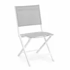 Klappbarer Außenstuhl aus Textilene und Aluminium, 4 Stück - Holly Viadurini