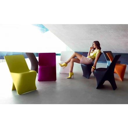 Moderner Gartenstuhl Sloo von Vondom aus Polyethylen Viadurini