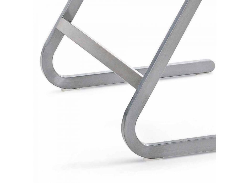 Stapelbarer Gartenstuhl in modernem Stahldesign Made in Italy - Boston Viadurini
