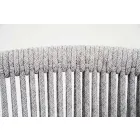 Stapelbarer Gartenstuhl aus Aluminium und technischem Stoff - Smart By Varaschin Viadurini