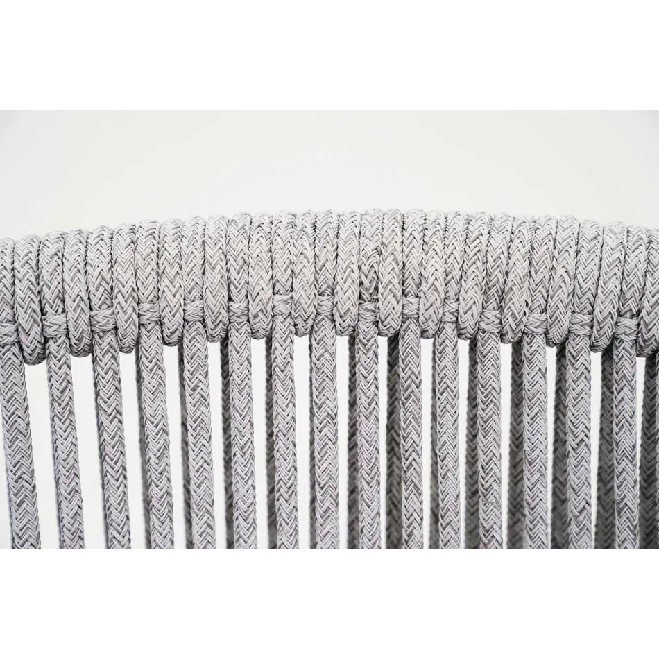 Stapelbarer Gartenstuhl aus Aluminium und technischem Stoff - Smart By Varaschin Viadurini