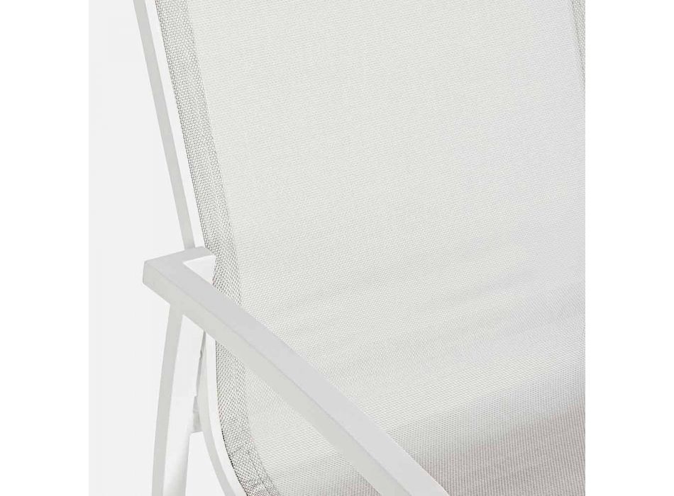 Stapelbarer Gartenstuhl aus Textilene Homemotion, 6-teilig - Cosima Viadurini