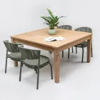 Gartenstuhl aus Aluminium und Seilgeflecht - Algedi Viadurini