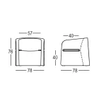 Gartenstuhl aus Polyethylen und Birkenholz Made in Italy - Talula Viadurini