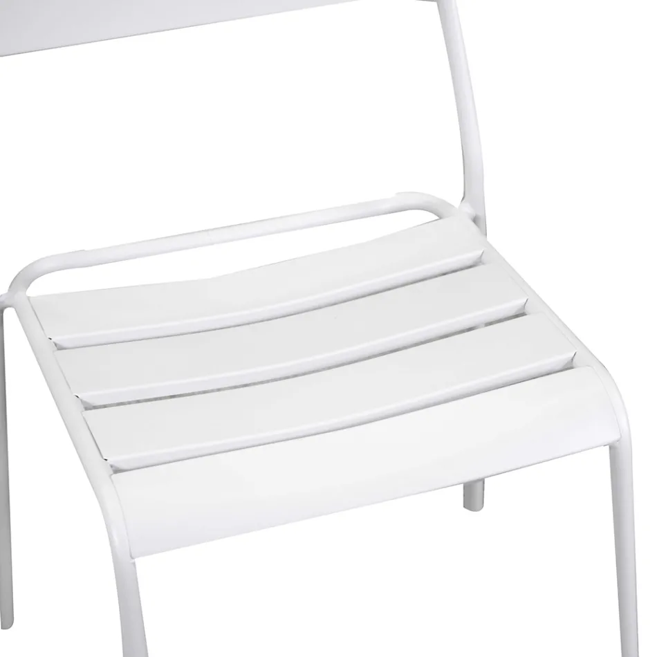 Gartenstuhl ganz aus Metall - Schleife Viadurini