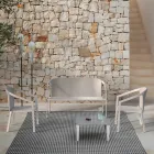 Gartenstuhlstruktur aus lackiertem Aluminium Made in Italy - Jouve Viadurini