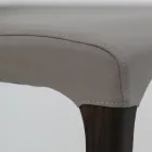 Indoor-Stuhl aus Eschenholz und Kunstleder Made in Italy - Floki Viadurini