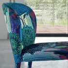 Esszimmerstuhl mit Sitz und gepolsterten Beinen, hergestellt in Italien – Verona Viadurini