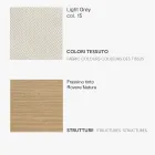 Esszimmerstuhl mit Stoffsitz und Eschenstruktur - Aisha Viadurini