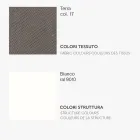 Esszimmerstuhl mit Stoffsitz und Metallstruktur - Aisha Viadurini