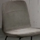 Esszimmerstuhl mit Stoffsitz und Metallstruktur - Aisha Viadurini