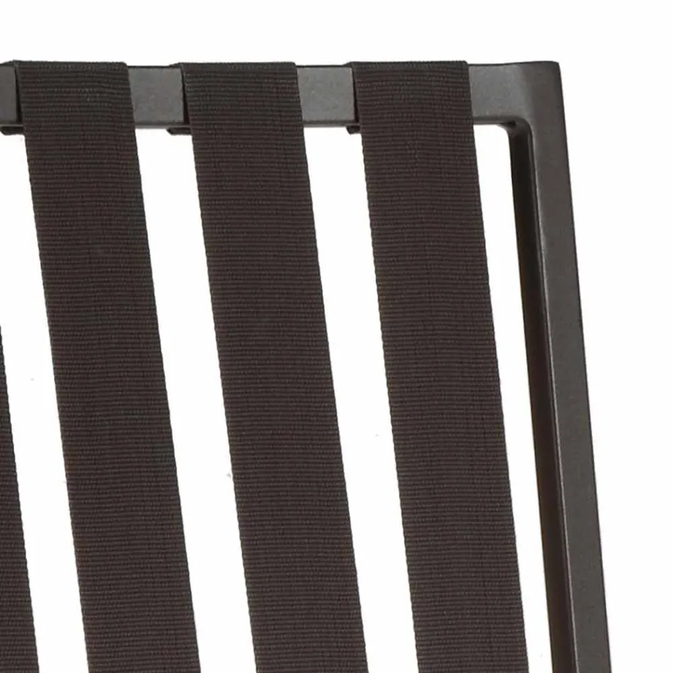 Outdoor Dining Chair in Aluminium und Luxus Design Rope 3 Oberflächen - Julie Viadurini