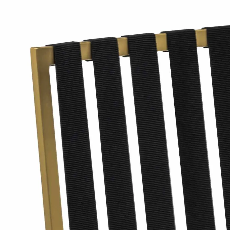 Outdoor Dining Chair in Aluminium und Luxus Design Rope 3 Oberflächen - Julie Viadurini