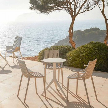 4-teiliger stapelbarer Outdoor-Esszimmerstuhl aus Kunststoff - Ibiza by Vondom