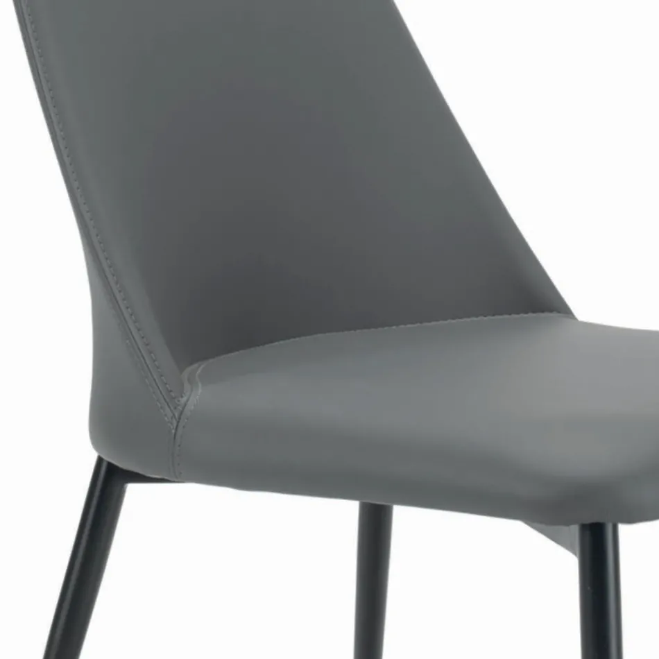 Wohnzimmerstuhl mit Beinen aus Stahl oder Holz, hergestellt in Italien – Florenz Viadurini