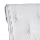 Wohnzimmerstuhl mit Struktur und Sitz aus Kunstleder Made in Italy - Grogu Viadurini