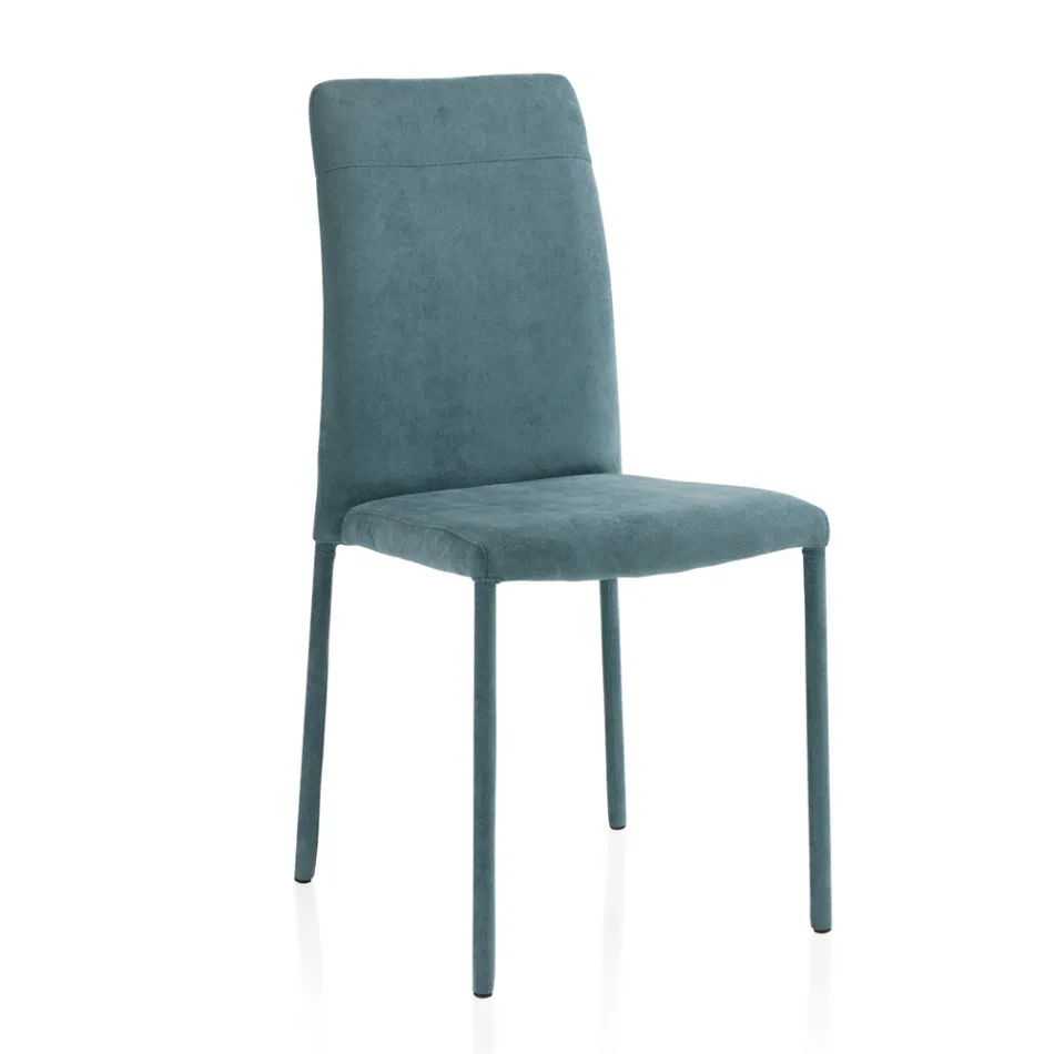 Wohnzimmerstuhl komplett mit Stoff „Made in Italy“ gepolstert – Lorelai Viadurini