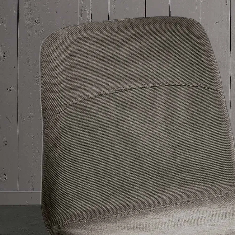 Moderner Wohnzimmerstuhl aus Stoff und Metall, hergestellt in Italien, Ägypten Viadurini