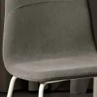 Moderner Wohnzimmerstuhl aus Stoff und Metall, hergestellt in Italien, Ägypten Viadurini