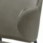 Wohnzimmerstuhl aus Stahl und Samt, hergestellt in Italien – Foggia Viadurini