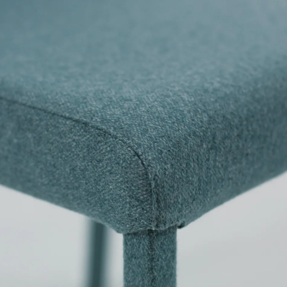 Wohnzimmerstuhl mit Stoffbezug Made in Italy - Roslin Viadurini