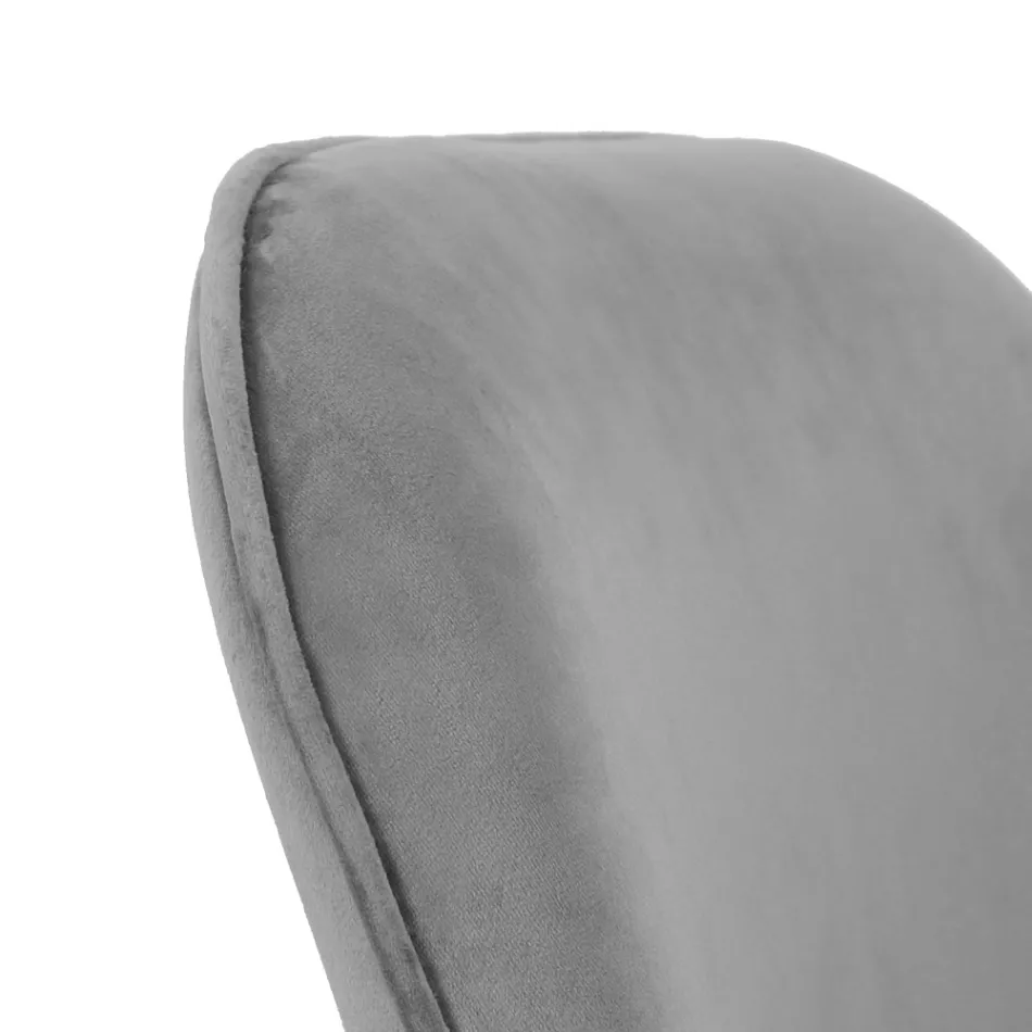 Bürostuhl mit Metallgestell und Stoffsitz – Anguilla Viadurini